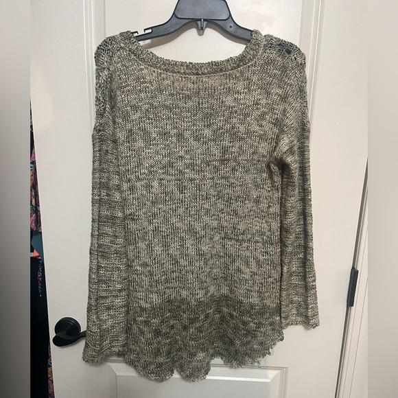 Altar’d State Green White Knit Sweater Size Medium - Picture 7 of 7